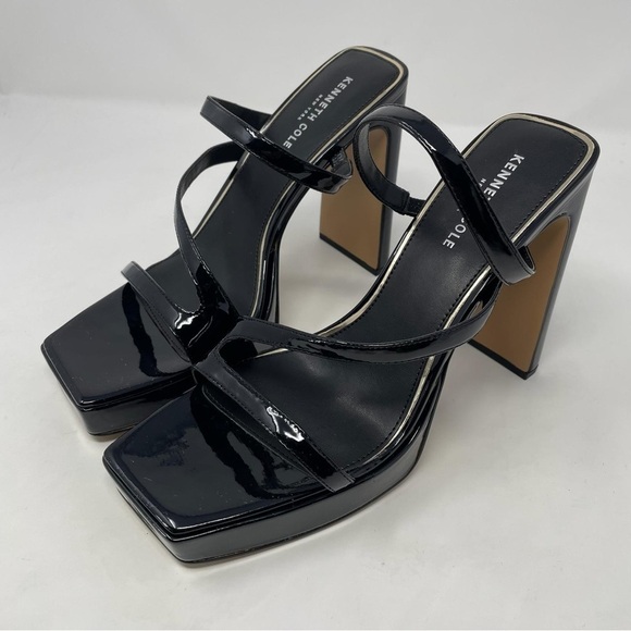 Kenneth Cole New York Tala Patent Strappy Platform Sandals - NWT - Picture 8 of 12